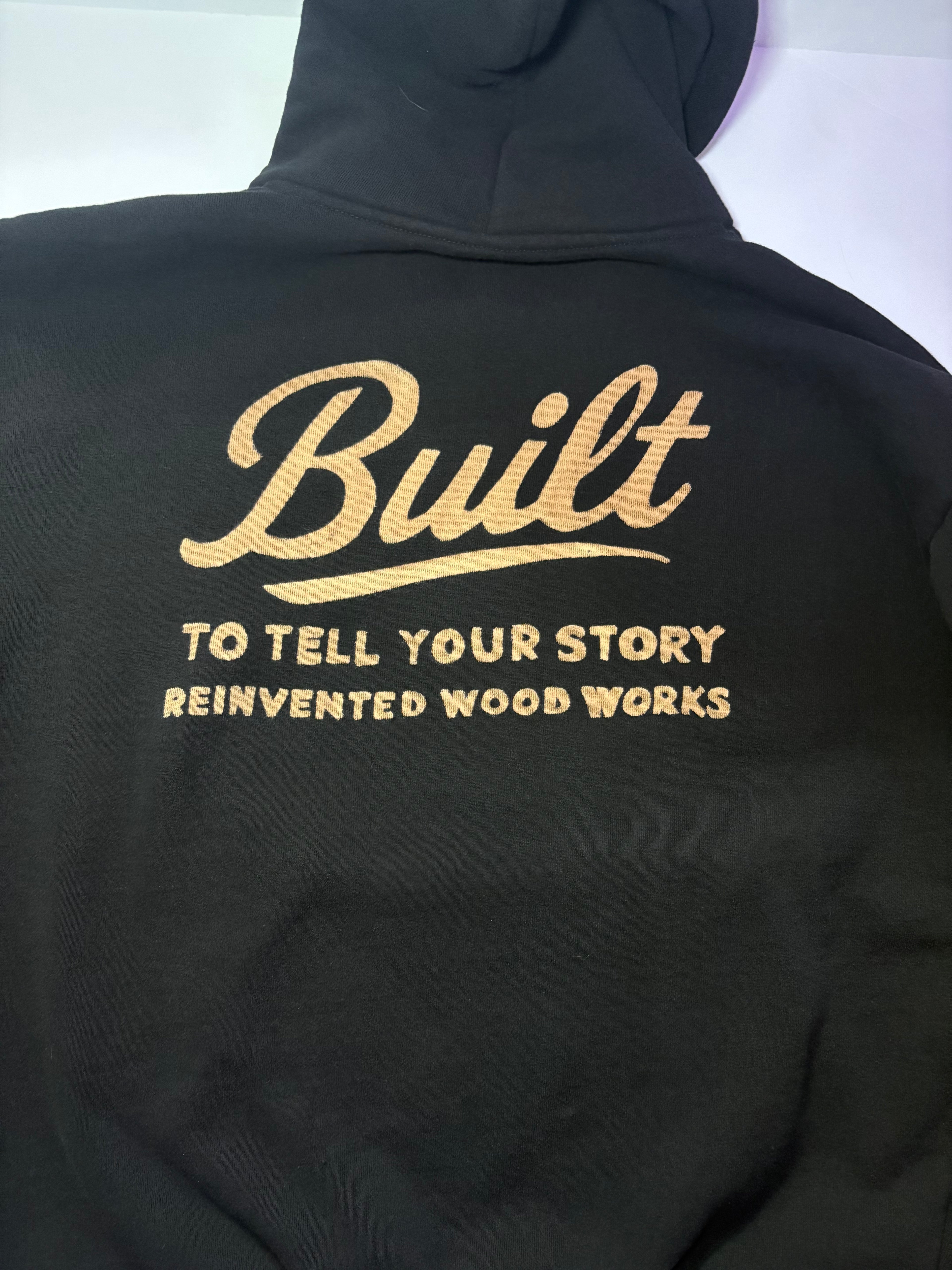 Custom bleach painted hoodie FRONT ONLY!