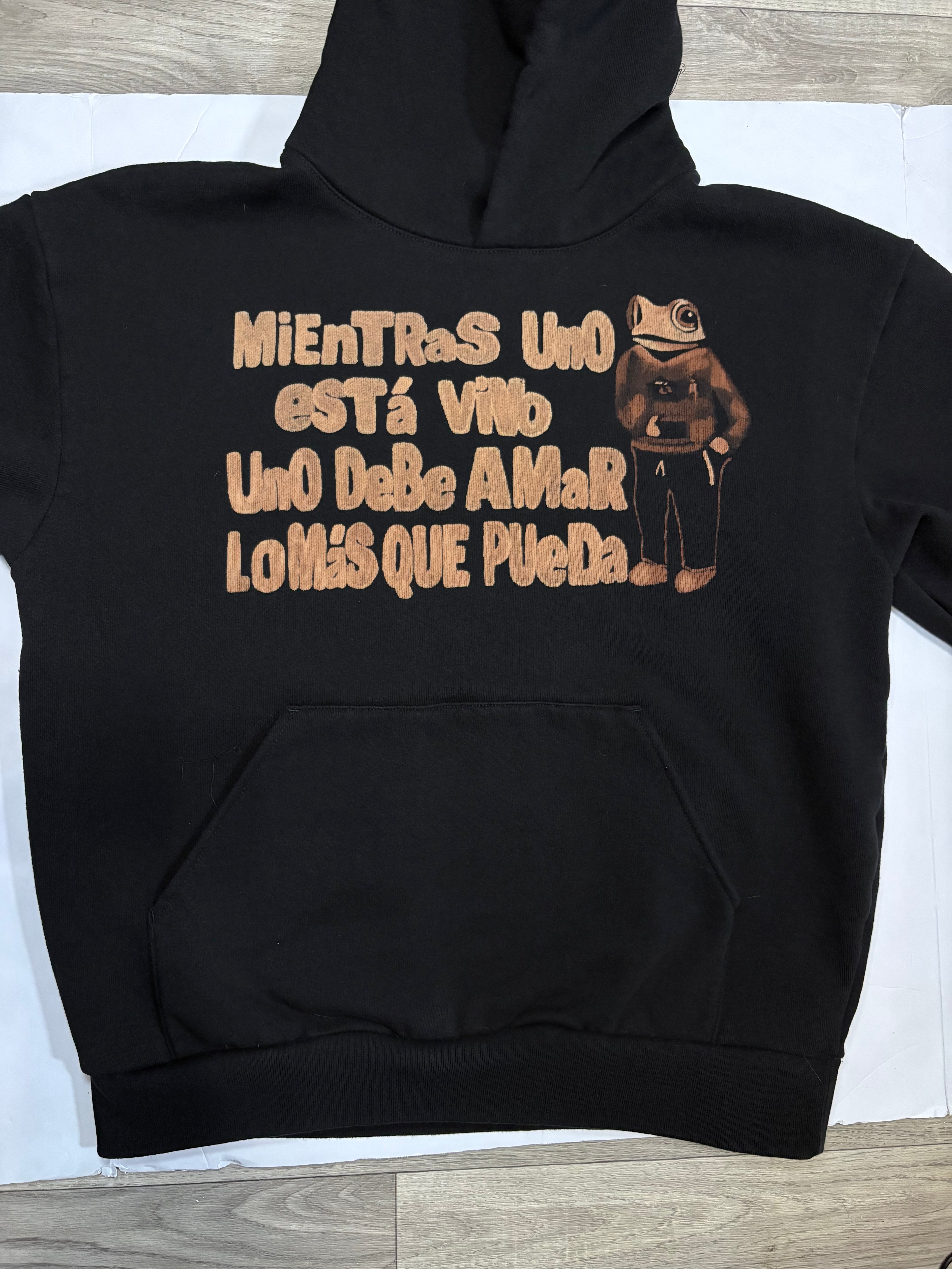 Custom bleach painted hoodie FRONT ONLY!