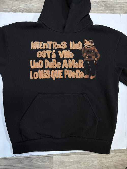 Custom bleach painted hoodie FRONT ONLY!