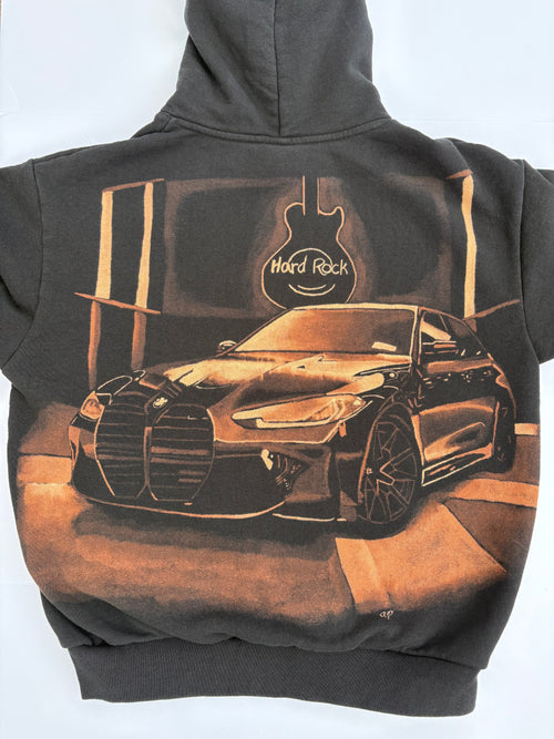 Custom Painted Bleach Hoodie