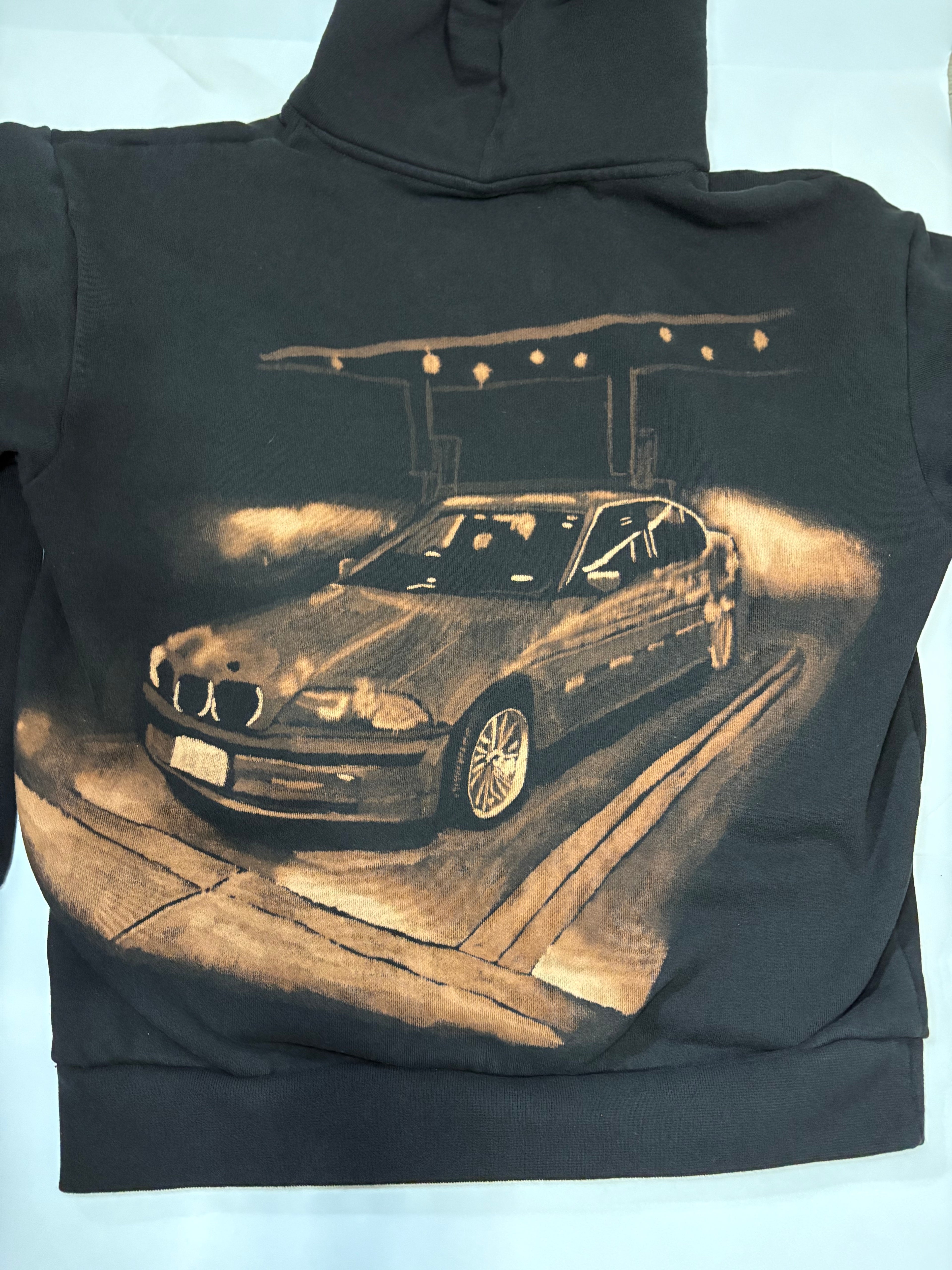 Custom Painted Bleach Hoodie