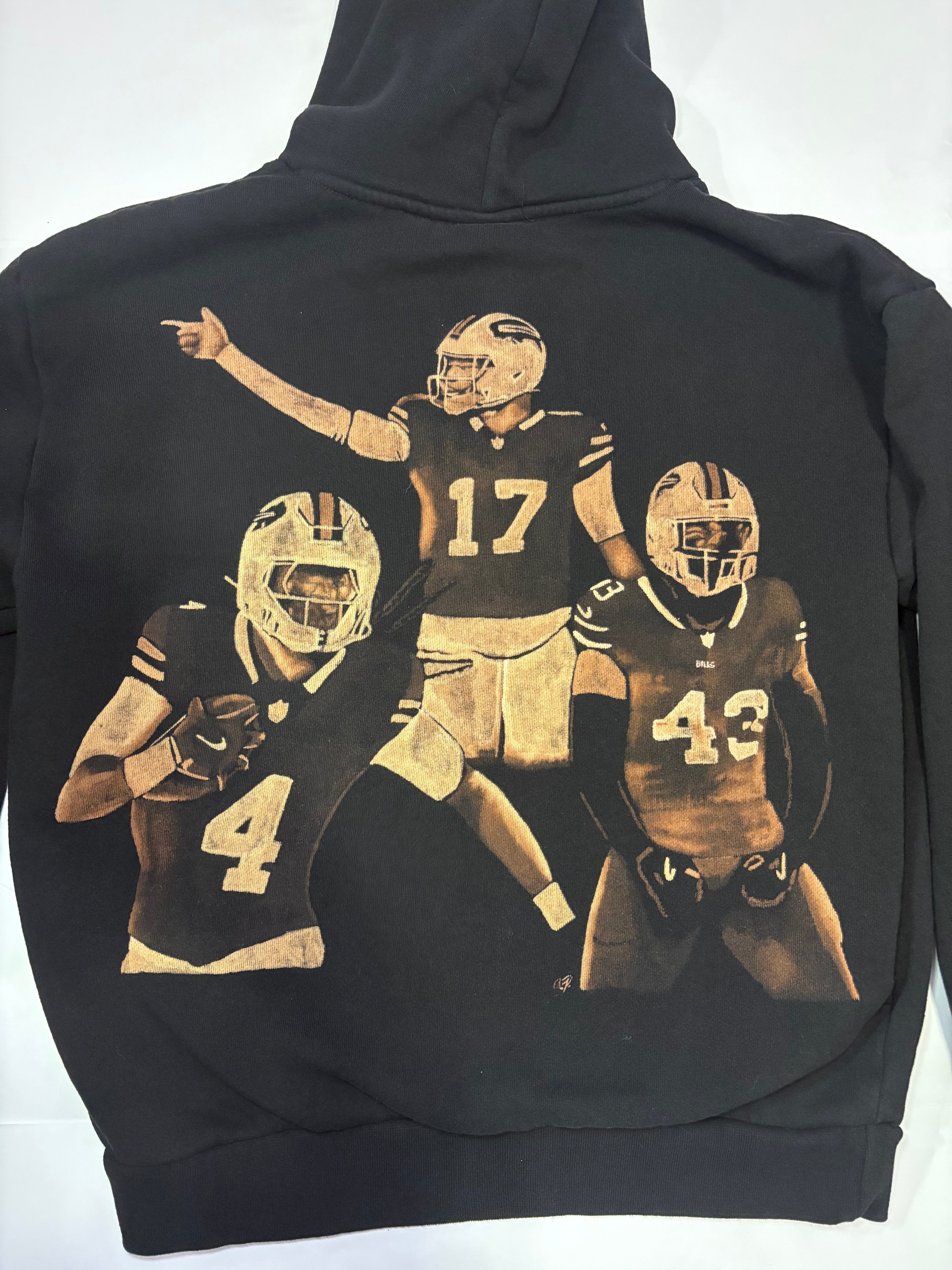 Custom Painted Bleach Hoodie