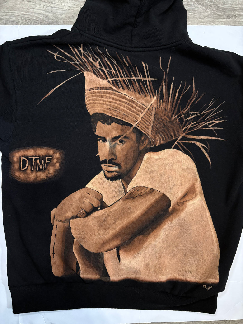 Custom Hand Painted Bleach Hoodie