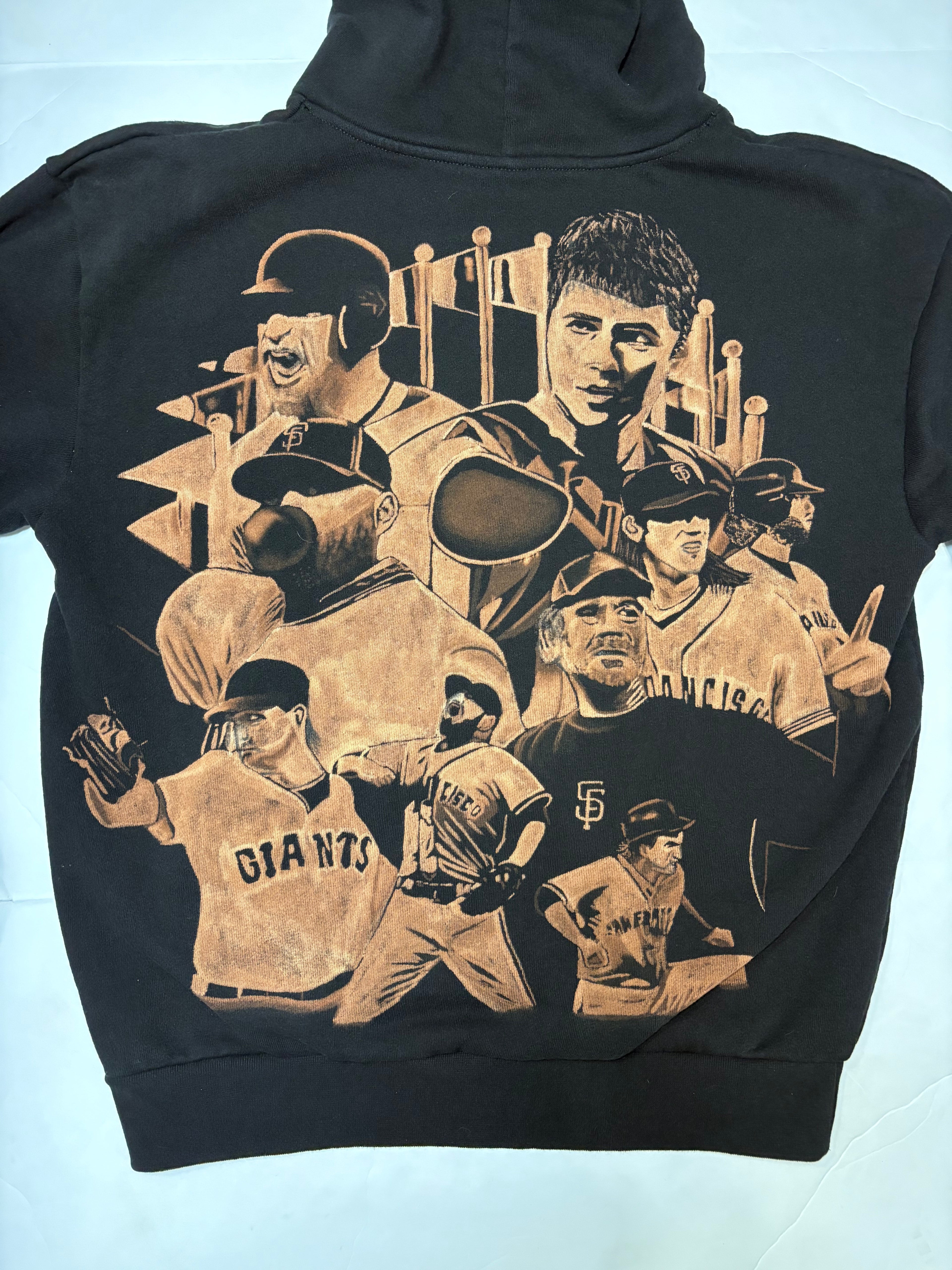 Custom Hand Painted Bleach Hoodie